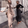 Chiffon Pleated Pencil Elastic Long Skirt