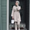 turkish modest woman two piece suit