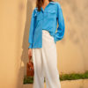 Classic Loose-Fit Button Down Blouse_3