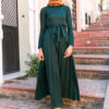 Long Pleated Maxi Dress with Belt_1._Featured