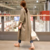 Modest Linen Kimono Cardigan_2_Khaki