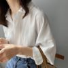 Spring Button Up Loose Long Sleeve Blouse_6