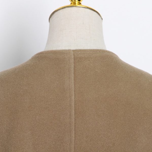 Autumn Sleeveless Cape Coat - Image 12