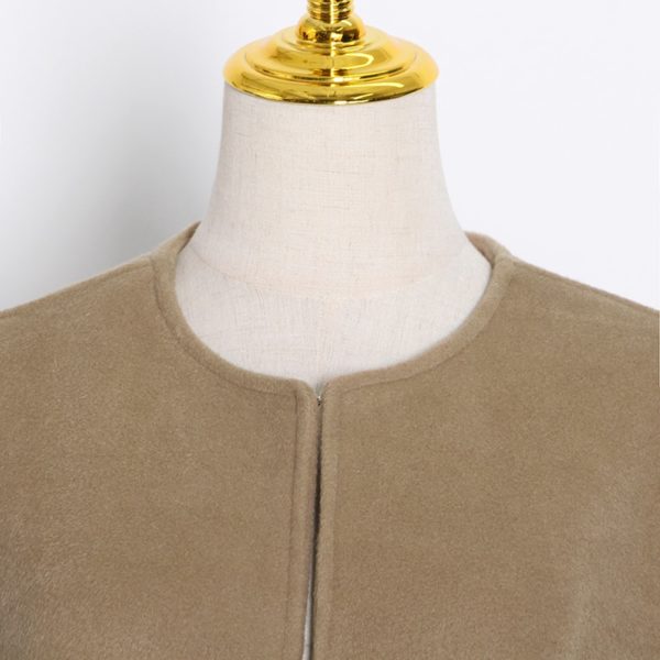 Autumn Sleeveless Cape Coat - Image 11