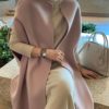 Autumn Sleeveless Cape Coat - Image 5