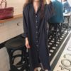 Women’s Basic Solid Loose Shirt Dress _1