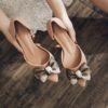 Elegant Frosted Chunky Jelly Heels for Women 3_Brown