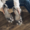 Elegant Frosted Chunky Jelly Heels for Women 4_Greyjpg