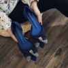 Elegant Frosted Chunky Jelly Heels for Women 5_Blue
