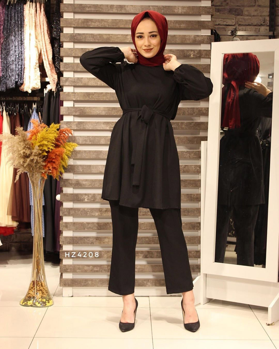 Elegant Modest Two Piece Top and Pants Set – after MODA