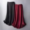 High Waist Solid Satin Skirt_3_Featured