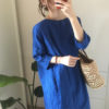 Korean Style Linen Shirt Dress_3