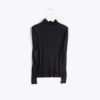Long Sleeve Silky Turtleneck Blouse_13