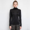 Long Sleeve Silky Turtleneck Blouse_21