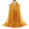 Natural wrinkle Chiffon Hijab_12_MustardYellow_Style8