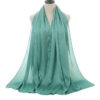 Natural wrinkle Chiffon Hijab_2._Teal_Style9jpg