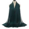 Natural wrinkle Chiffon Hijab_9_EmeraldGreen_Style5