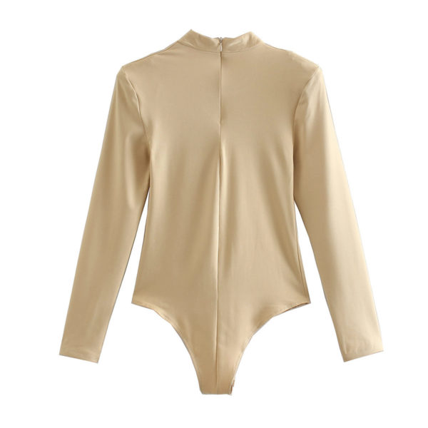 O Neck Long Sleeve Bodysuit - Image 2