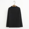 Plus Size Fitted Ribbed Long-Sleeve T-Shirt7._Black