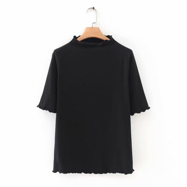 Mock Neck Basic Top - Image 5