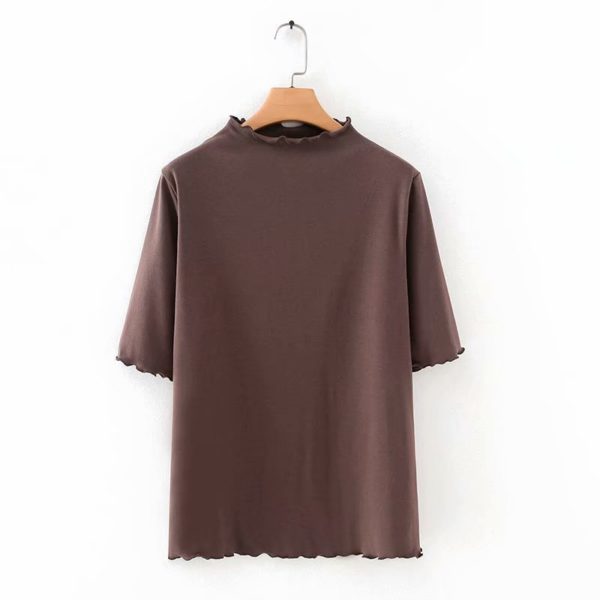 Mock Neck Basic Top - Image 4
