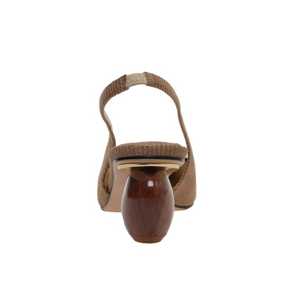 Pointed Toe Wooden Heel Shoes - Image 4