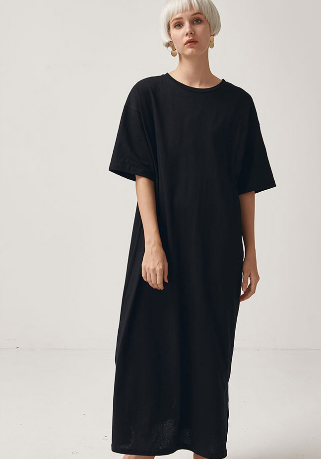 Short Sleeve Maxi TShirt Dress After Moda