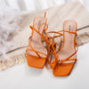 Strappy Sandals with Low Heels_1_Orange