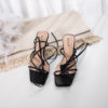 Strappy Sandals with Low Heels_3_Black.