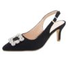 Women's Fashion Rhinestone High Heels Shoes_2_Black