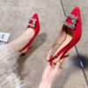 Women's Fashion Rhinestone High Heels Shoes_5