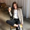 Women's Plaid Blazer_12