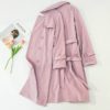Womens Plus Size Pastel Trench Coat_4
