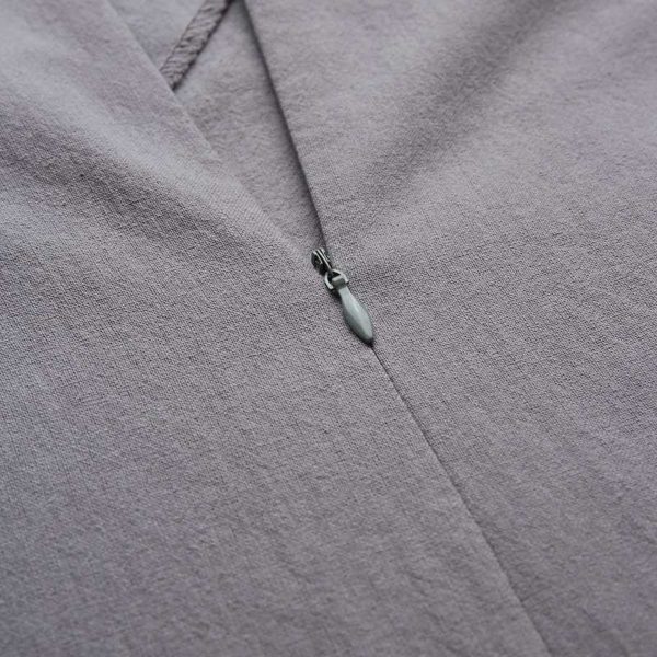 Asymmetrical Neck Midi Dress - Image 7