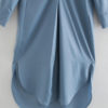 Evening Out Silky Icy Blue Shirt Dress