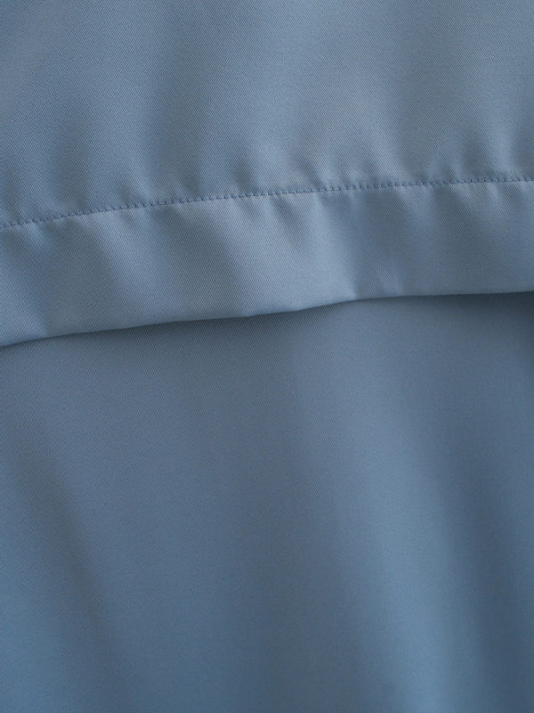 Evening Out Silky Icy Blue Shirt Dress - Image 8