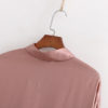 Pink Satin Midi Shirt Dress