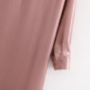 Pink Satin Long Sleeve Midi Shirt Dress_3