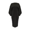 Puff Sleeve Midi Dress_5_Black