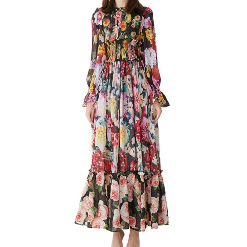 Wild Floral Maxi Dress – after MODA