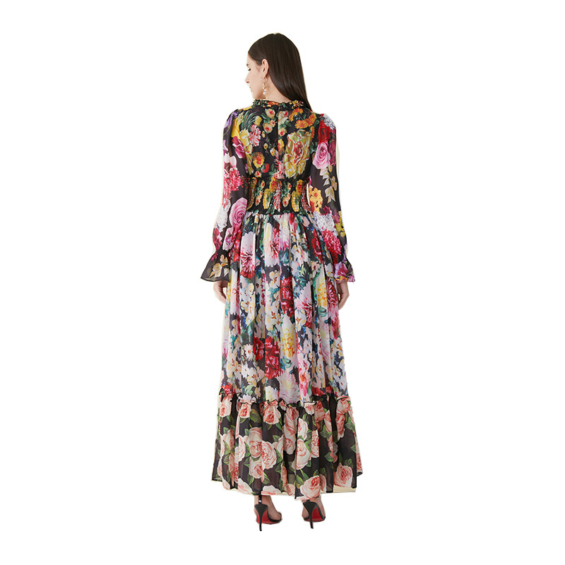 Wild Floral Maxi Dress | After Moda