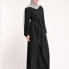 Front Wrap Abaya Dress