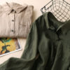 Long Sleeve Linen Blouse_4