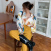 Loose Fit Water Color Print Blouse_2