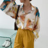 Loose Fit Water Color Print Blouse_3