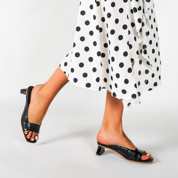 Low Heel Slip-On Mule Sandals - Image 7