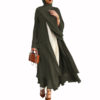 Open Front Chiffon Abaya - Image 8