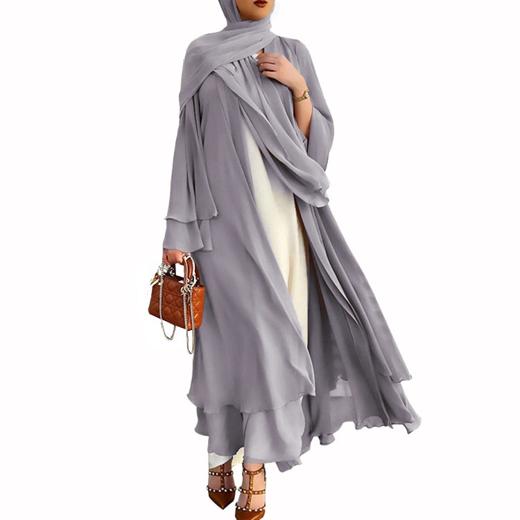 Open Front Chiffon Abaya – after MODA