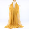 Pompom Chiffon Hijab_6_Mustard Yellow