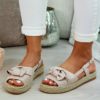 Woven Platform Sandals with Bow_1_Beige